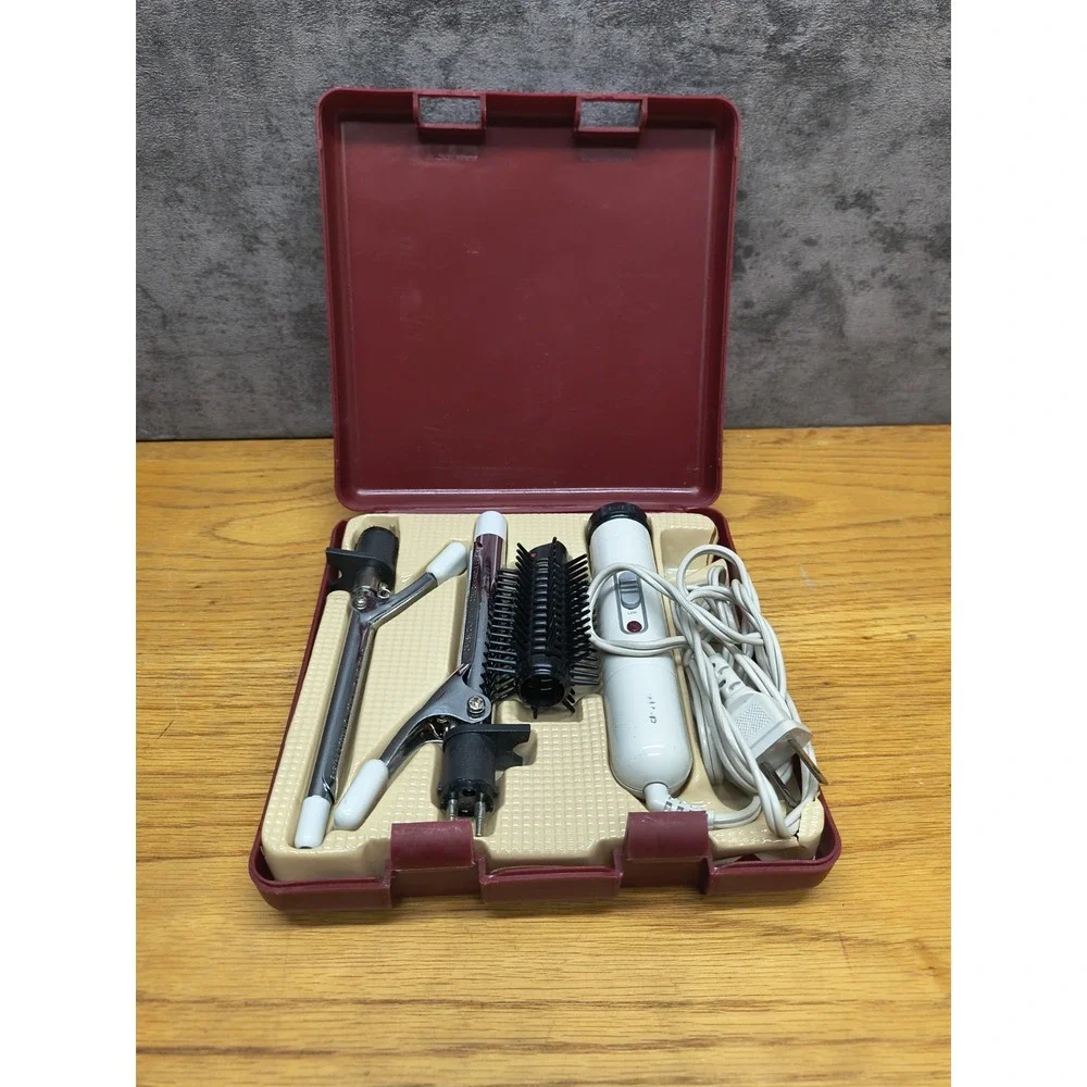 CONAIR Twist'n Curl Trio Curling Iron, 3 Types TravelCase Hair Styling D0705309